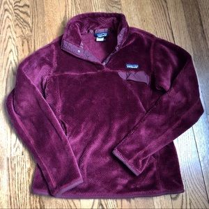 Maroon Patagonia Fleece Pullover